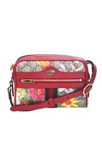Mini Ophidia Red Fabric Shoulder Bag