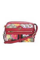 Mini Ophidia Red Fabric Shoulder Bag - thumbnail