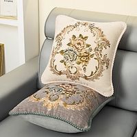 Decorative Toss Pillows Floral Emboidery Throw Pillow Covers Cover for Pillows Throw Pillows for Sofa Couch Bech miniinthebox - thumbnail