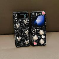 Phone Case For Samsung Galaxy Z Flip 5 Z Flip 4 Z Flip 3 for Women Girl Bling Glitter Shiny Shockproof TPU Lightinthebox