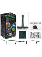 Homesmiths Christmas LED Lights 40 Multicolor Plug