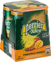 Perrier & Juice Pineapple and Mango Slim Can 4x250 ml (UAE Delivery Only)