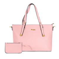 PARA JOHN Bella Tote Solid Fashionable Ladies Top-Handle Bags Handbags For Women Shoulder Crossbody Bag Rose