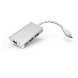 Adam Elements CASA A01m USB 3.1, Type-C Classic HDMI 4 in 1 Hub, Silver