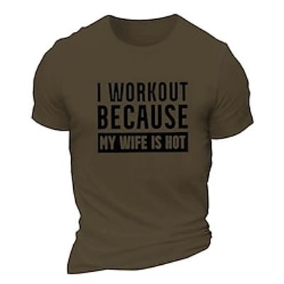 Letter Black White Burgundy T shirt Tee Men's Graphic Cotton Blend Shirt Sports Classic Shirt Short Sleeve Comfortable Tee Sports Outdoor Holiday Summer Fashion Designer Clothing S M L XL XXL XXXL Lightinthebox