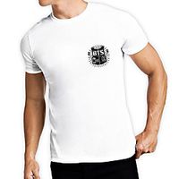 Men's Unisex Tee T shirt Hot Stamping Graphic Prints Letter Plus Size Print Short Sleeve Casual Tops Cotton Basic Fashion Designer Big and Tall White miniinthebox - thumbnail