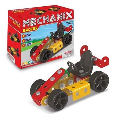 Mechanix Starter Racers DIY Stem And Education Metal Construction Set 12 Parts & 2 Engineering Models - 0 1057 (UAE Delivery Only) Mechanix Starter Racers DIY Stem And Education Metal Construction Set 12 Parts & 2 Engineering Models - 0 1057 (UAE Delivery Only)