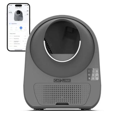 Catlink Scooper Luxury Pro X AI Self Cleaning With Odour Removal Cat Litter Box 13L 63X62X74cm - Grey Catlink Scooper Luxury Pro X AI Self Cleaning With Odour Removal Cat Litter Box 13L 63X62X74cm - Grey