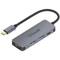 QGeeM-USB C Network Hub for Macbook Pro Multi USB 3.1 Type-C Hub 3.0 2.0 HDMI Adapter PD Dock for Huawei Mate 20 Pro OTG Splitter Lightinthebox - thumbnail