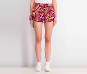 Womens Animal Print Short  Pink Combo