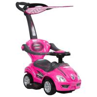 Mega Car Canopy With Handle Pusher Car - Pink (UAE Delivery Only)