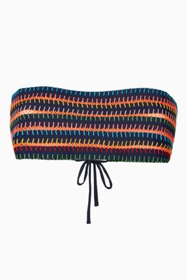 Ciao Amore Stripe Reversible Bikini Top in Stretch Nylon Ciao Amore Stripe Reversible Bikini Top in Stretch Nylon