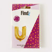 Findz Solid Letter 'U' Helium Balloon