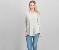 Scoop-Neck Top  Sand - thumbnail