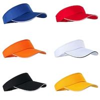 Men's Women's Baseball Cap Sun Hat Hiking Cap Outdoor Portable UV Sun Protection Breathable Quick Dry Solid Color Polyester Black White Yellow for miniinthebox - thumbnail