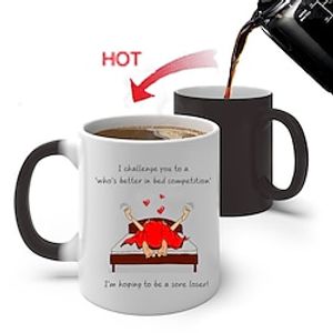 Funny Valentine Mugs Cartoon Series Color Changing Mugs Ceramic Heat Sensitive Warm Coffee And Tea Cups Creative Holiday Gifts Lightinthebox