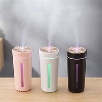 Portable 300ml Ultrasonic Humidifier USB Car Air Freshener Mist Maker Fogger With Colorful LED Night Light Home Aroma Diffuser Lightinthebox - thumbnail