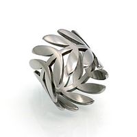 Band Ring Silver Gold Titanium Leaf Tree of Life Heart Personalized Tassel Bohemian 6 7 8 9 / Women's / Men's miniinthebox - thumbnail
