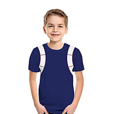 Kids Boys' T shirt Tee Short Sleeve 3D Print Graphic Blue Children Tops Summer Active Regular Fit 3-12 Years Lightinthebox
