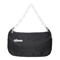 Women's Crossbody Bag Nylon Daily Zipper Large Capacity Solid Color Black White Lightinthebox - thumbnail