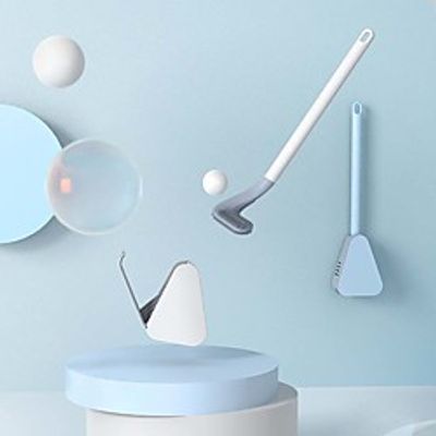 TPR Silicone Bristles Toilet Brush and Drying Holder for Bathroom Storage and Organization Bathroom Cleaning Tool WC Accessories Lightinthebox