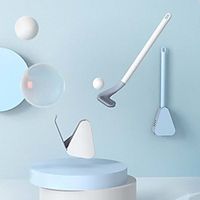 TPR Silicone Bristles Toilet Brush and Drying Holder for Bathroom Storage and Organization Bathroom Cleaning Tool WC Accessories Lightinthebox - thumbnail