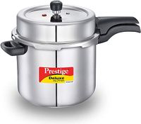 Prestige Deluxe Alpha Svachh Stainless Steel Pressure Cooker, 10 Ltr, Silver, MPD10704