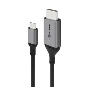 Alogic Ultra Series USB-C Male to HDMI Male Cable 4K/60Hz Space Grey 1m