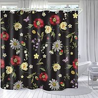 Rose Butterfly Series Digital Printing Shower Curtain Shower Curtains  Hooks Modern Polyester New Design Lightinthebox - thumbnail