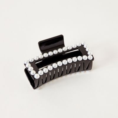 Pearl Embellished Hair Clamp