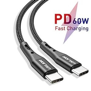 60W USB C to Type C Cable Fast Charge Cable QC 3.0 Fast Charge Cell Phone Data Cable for Xiaomi Mi 12 Pro Mi 11 Samsung Lightinthebox