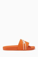 Jake Logo Slides in Leather Jake Logo Slides in Leather