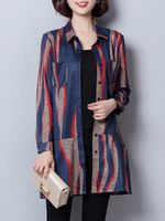 Casual Printed Women Coats