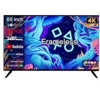 Magic World 65 Inch Frameless 4K Ultra HD Smart HDR-Pro LED Tv with Built-In DVB-T2/S2 Receiver, Android 13, Wifi, Multilanguage OSD, I - MG65V24USBT2-13