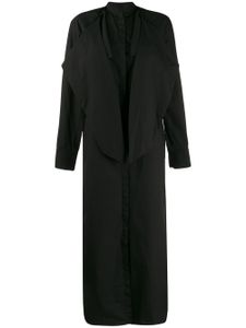 Haider Ackermann long sleeved shirt dress - Black