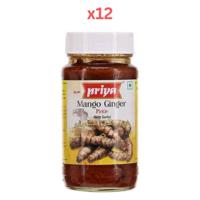 Priya Mango Ginger Pickle In Oil 300g Pack of 12