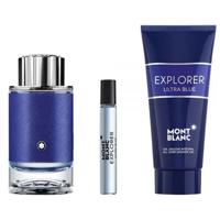 Mont Blanc Explorer Ultra Blue (M) Set Edp 100Ml+ Edp 7.5Ml + Sg 100Ml (2023)