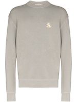 Maison Kitsuné fox embroidered sweatshirt - Grey