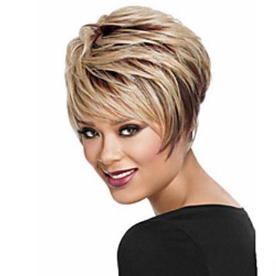 Synthetic Wig Natural Straight Short Bob Wig Short A1 Synthetic Hair Women's Cosplay Party Fashion Blonde Black Lightinthebox