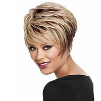 Synthetic Wig Natural Straight Short Bob Wig Short A1 Synthetic Hair Women's Cosplay Party Fashion Blonde Black Lightinthebox - thumbnail