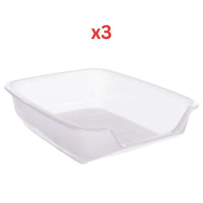Trixie Nuno Litter Tray For Kittens & Small Pets - Pink 28X36X9cm (Pack Of 3)