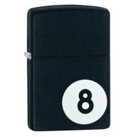 Zippo 28432 Billiards 8-Ball Black Matte Windproof Lighter - 130002203