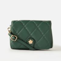 Sasha Quilted Crossbody Bag with Detachable Strap and Button Closure