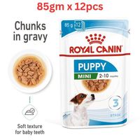 Royal Canin Size Health Nutrition Mini Puppy Gravy Wet Food Pouches Dog Food 85g x 12 pcs