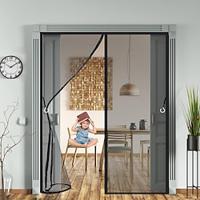 Magnetic Fly Screen Door,Heavy Duty Bug Mesh Curtain Full Frame Magic Tape, Keep Bugs Out Lets Fresh Air in Without Drilling Lightinthebox