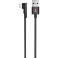 Swiss Military USB to Lightning 2M Braided Cable + Data Sync Black 0622-11449617