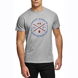 Men's Unisex Tee T shirt Hot Stamping Text Graphic Prints Plus Size Print Short Sleeve Casual Tops 100% Cotton Basic Designer Big and Tall White Black Gray Lightinthebox