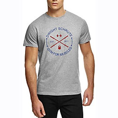 Men's Unisex Tee T shirt Hot Stamping Text Graphic Prints Plus Size Print Short Sleeve Casual Tops 100% Cotton Basic Designer Big and Tall White Black Gray Lightinthebox