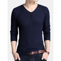 Mens Thicken Thermal Knitted Sweater