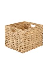 Homesmiths Water Hyacinth Basket with Iron Frame 40 x 37 x 30.5 cm